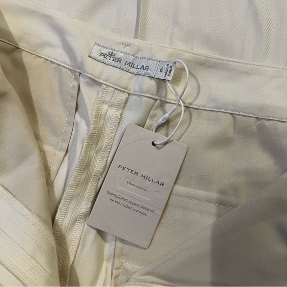 NWT Peter Millar 6 Crème/ Off White Wide Leg Pant - Picture 3 of 6